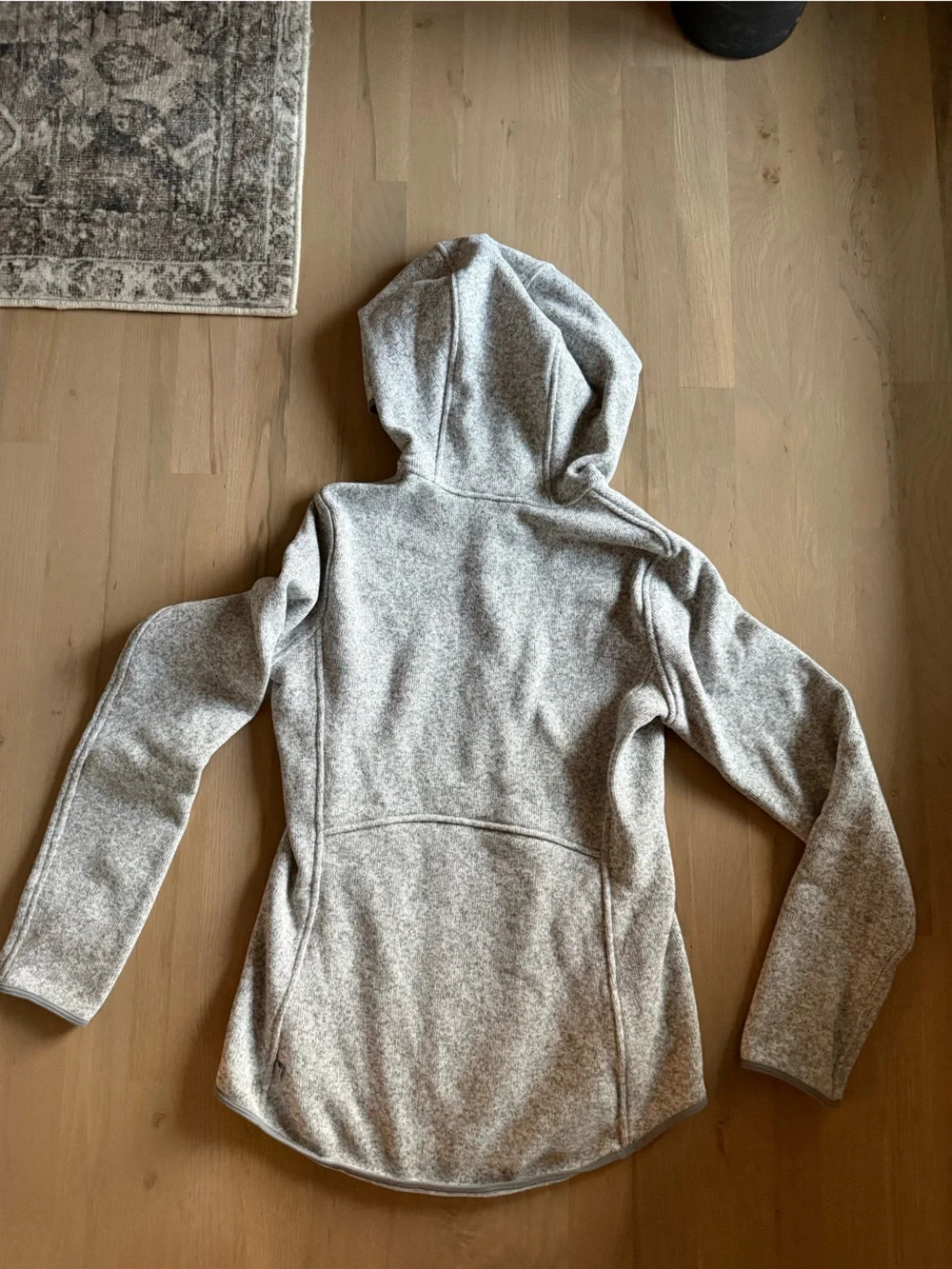 lululemon athletica Light Gray Half-Zip Hoodie Sweater